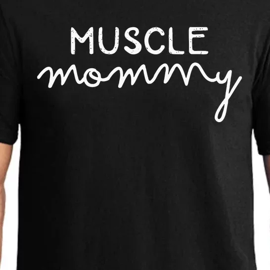 Muscle Mommy Gym Mom Bodybuilder Weightlifting Fitness Pajama Set