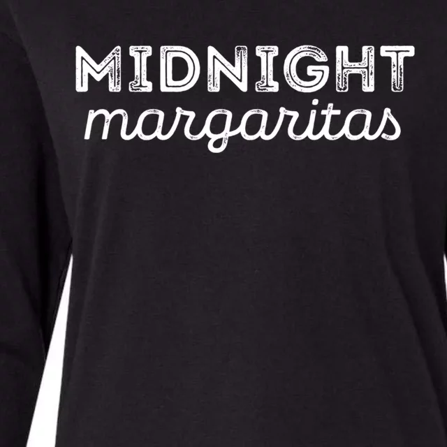 Midnight Margaritas Gift Womens Cotton Relaxed Long Sleeve T-Shirt