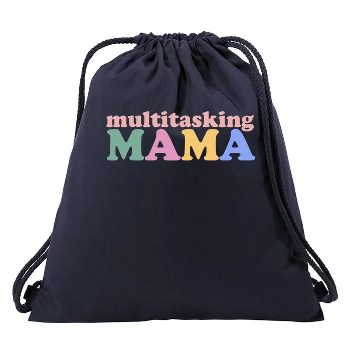 Multitasking Mama Gift For Mom Drawstring Bag