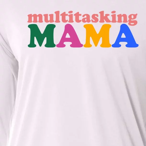 Multitasking Mama Gift For Mom Cooling Performance Long Sleeve Crew