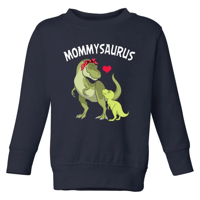 Mommysaurus Mom Heart Child Cute Dinosaur Mommy Mother’s Day Toddler Sweatshirt