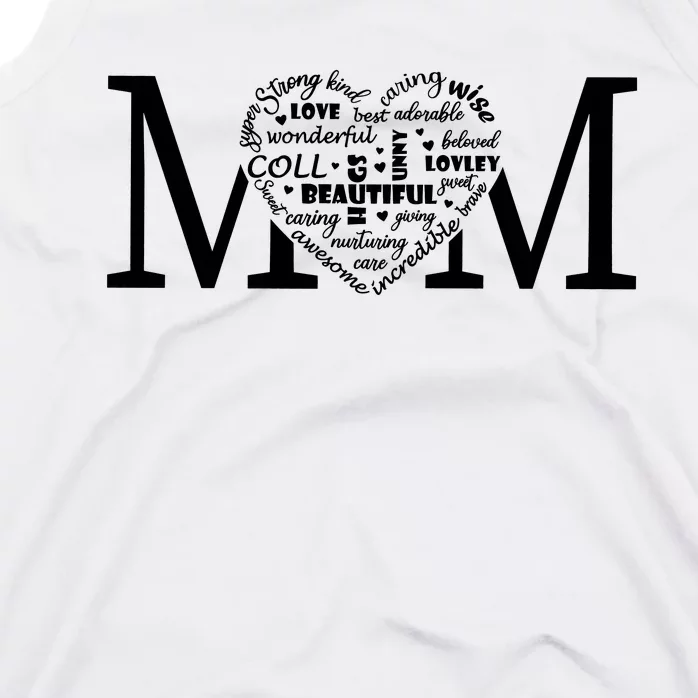 Mama Mom Heart Mother;S Day Idea Tank Top