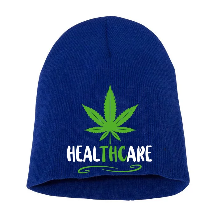 Medical Marijuana Healthcare Funny 420 Weed Stoner Funny Gift Short Acrylic Beanie