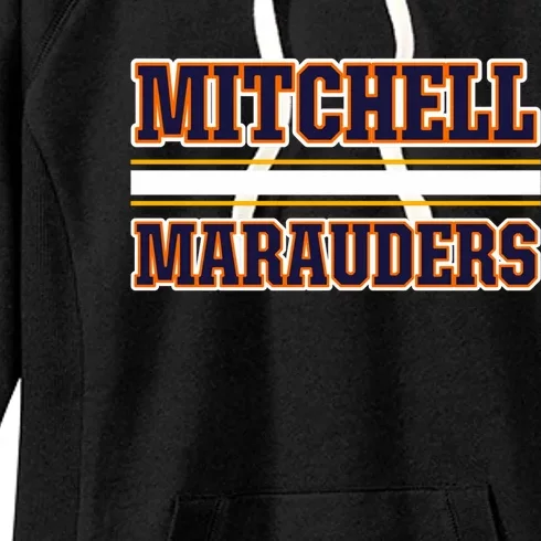 Mitchell Marauders Horizontal Stripes Women's Fleece Hoodie