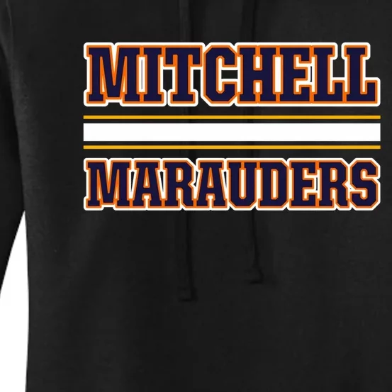 Mitchell Marauders Horizontal Stripes Women's Pullover Hoodie