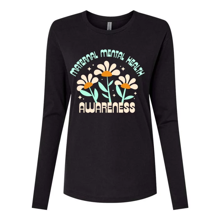 Maternal Mental Health Awareness Womens Cotton Relaxed Long Sleeve T-Shirt