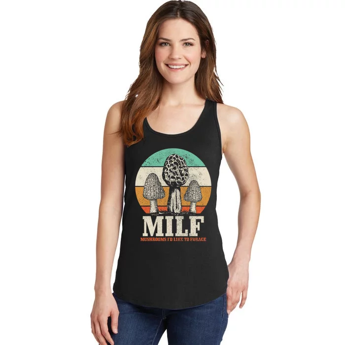 Morel Mushroom Hunting M.I.L.F. Mushrooms Id Like To Forage Ladies Essential Tank