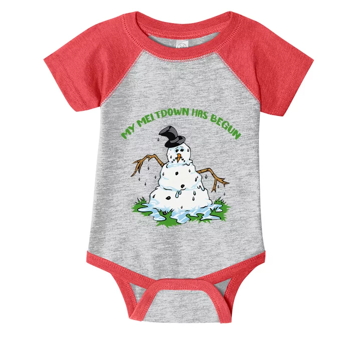 My Meltdown Has Begun Christmas Infant Baby Jersey Bodysuit