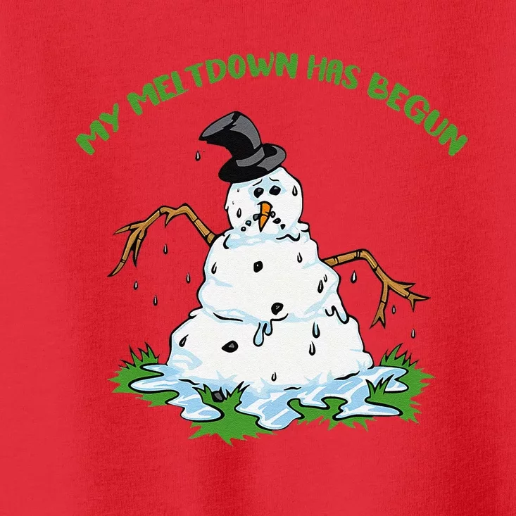 My Meltdown Has Begun Christmas Toddler T-Shirt