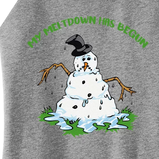 My Meltdown Has Begun Christmas Women’s Perfect Tri Rocker Tank