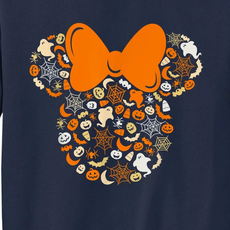 Minnie Mouse Halloween Ghosts Pumpkins Spiders Tall Sweatshirt