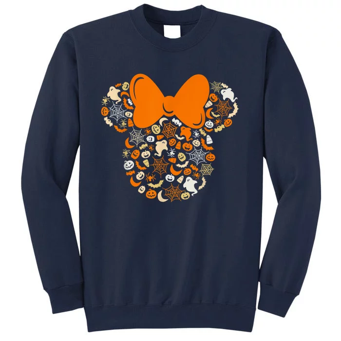 Minnie Mouse Halloween Ghosts Pumpkins Spiders Tall Sweatshirt