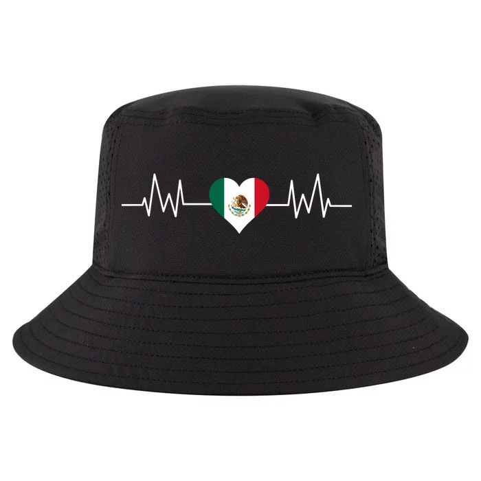 Mexico Mexican Heart Beat Pulse Cool Comfort Performance Bucket Hat