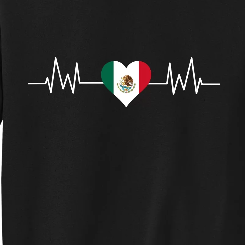 Mexico Mexican Heart Beat Pulse Sweatshirt