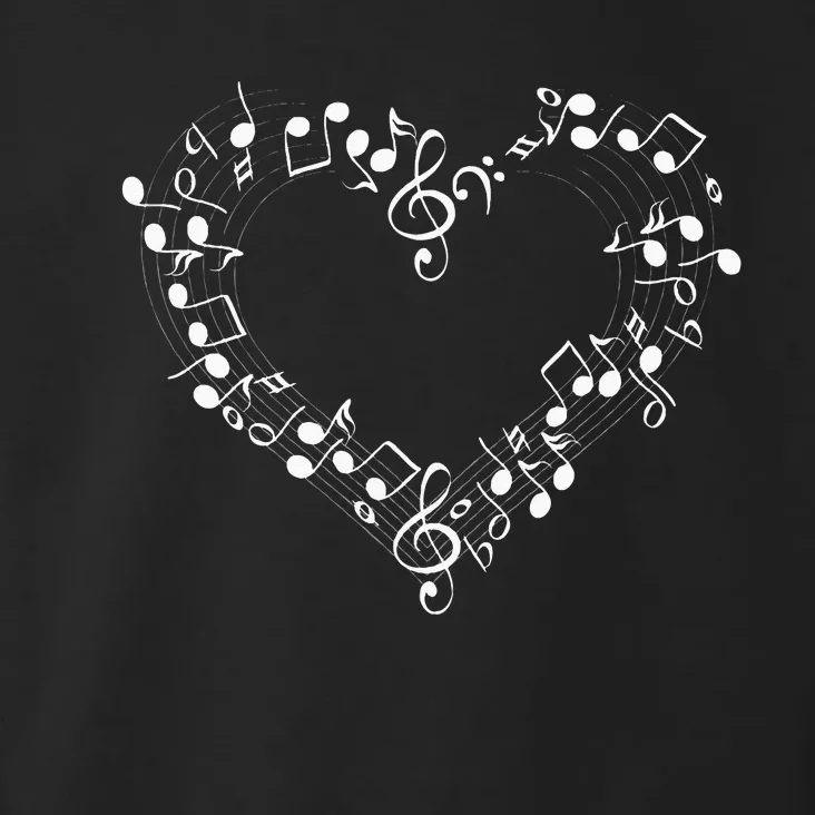 Musical Music Heart Love Notes Symbol Humor Musicians Toddler Hoodie