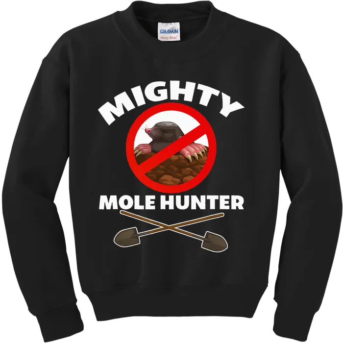 Mighty Mole Hunter Kids Sweatshirt