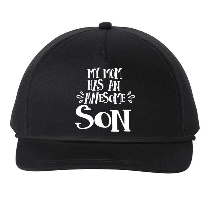 My Mom Has An Awesome Son PNG Snapback Five-Panel Rope Hat