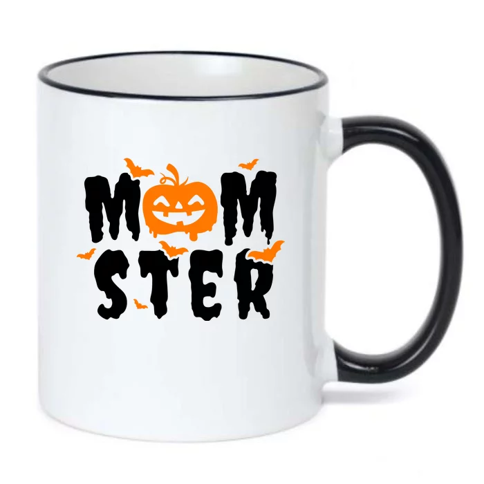 Monster Mom Halloween Pumpkin Black Color Changing Mug