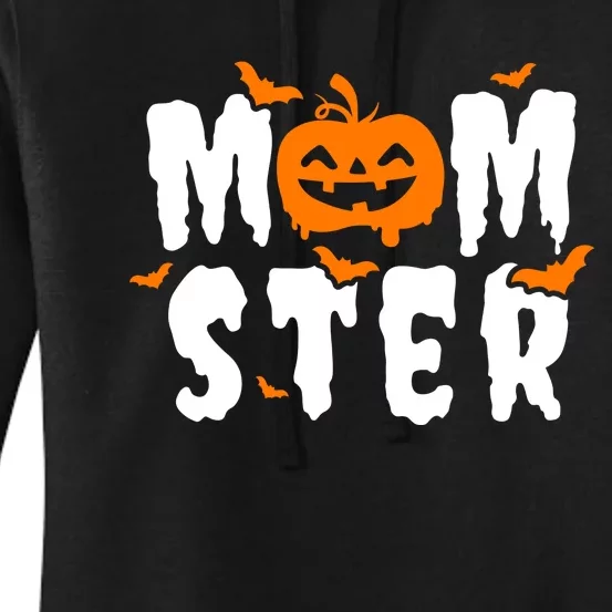 Monster Mom Halloween Pumpkin Women's Pullover Hoodie