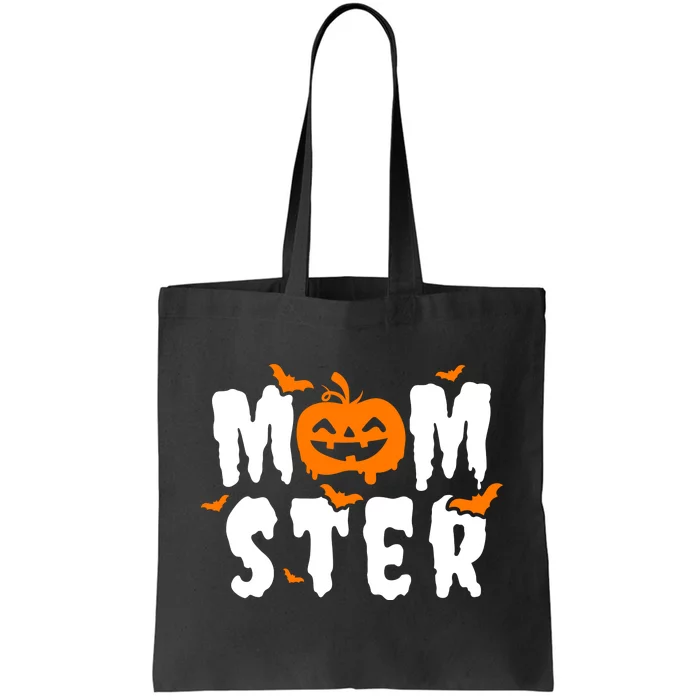 Monster Mom Halloween Pumpkin Tote Bag