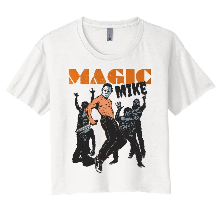 Magic Mike Halloween Inspired Friday 13th Halloween Women's Crop Top Tee