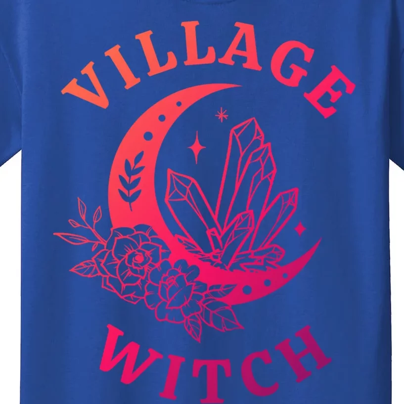 Mystical Moon Halloween Village Witch Gift Kids T-Shirt