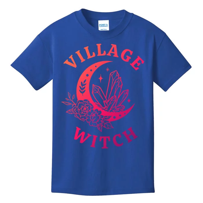 Mystical Moon Halloween Village Witch Gift Kids T-Shirt