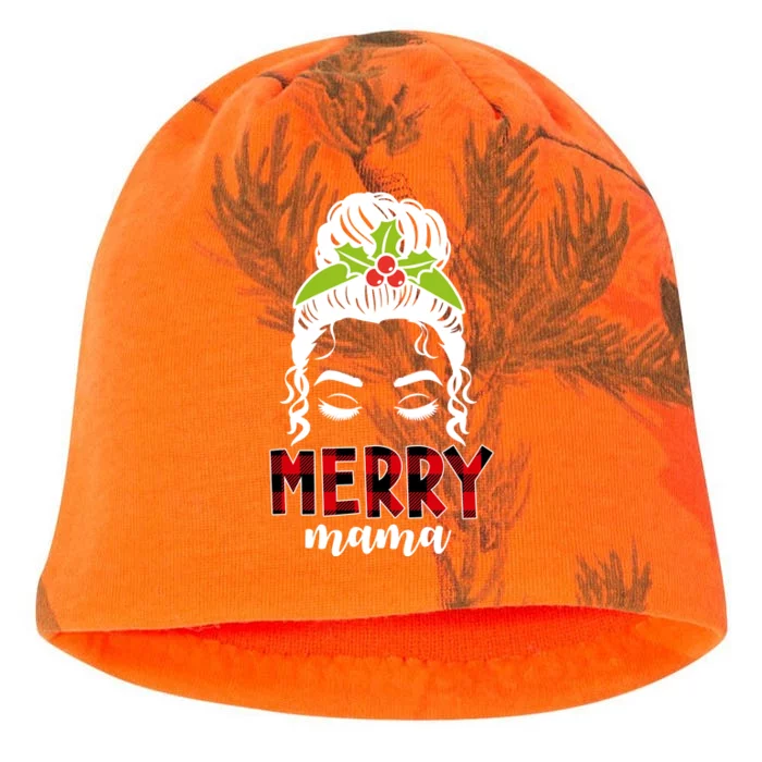 Merry Mama Hair Bun Festive Christmas Kati - Camo Knit Beanie