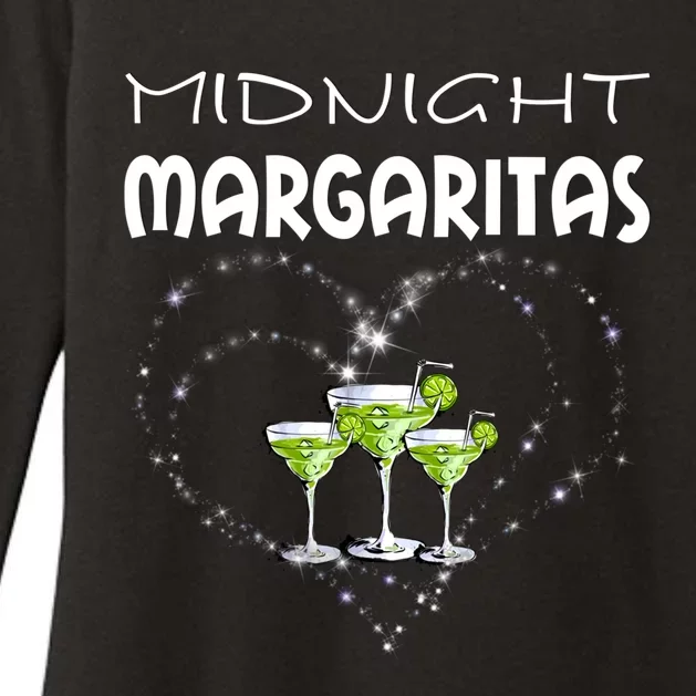 Midnight Margaritas Heart S Magic Pajama Night Party Gift Womens CVC Long Sleeve Shirt