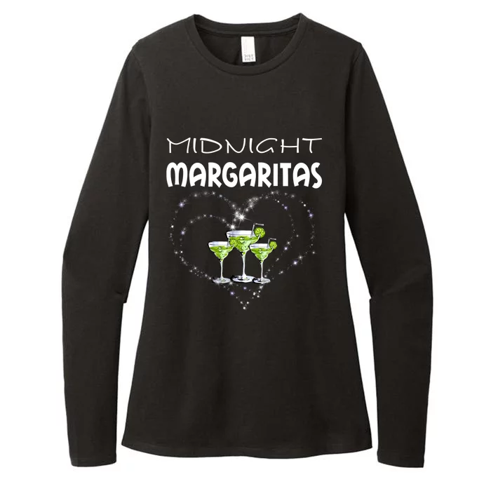 Midnight Margaritas Heart S Magic Pajama Night Party Gift Womens CVC Long Sleeve Shirt