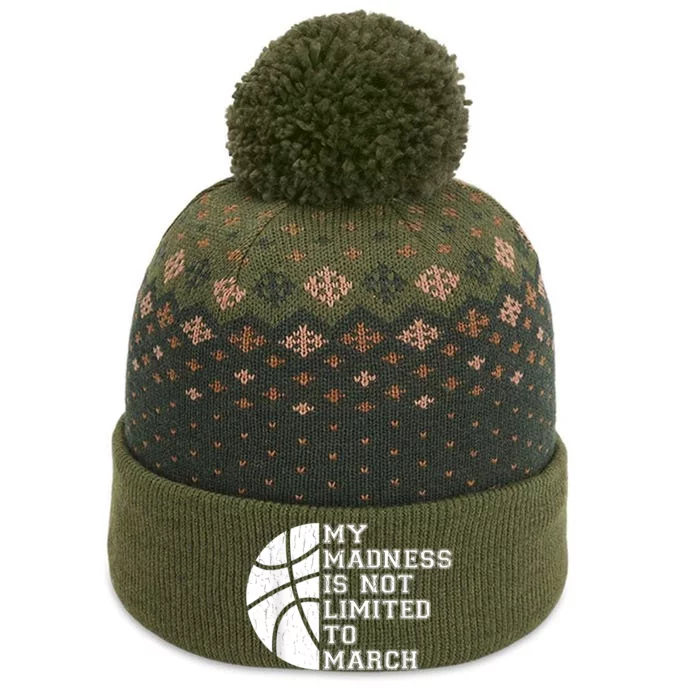 My Madness Is Not Limited To March Basketball Vintage Style The Baniff Cuffed Pom Beanie