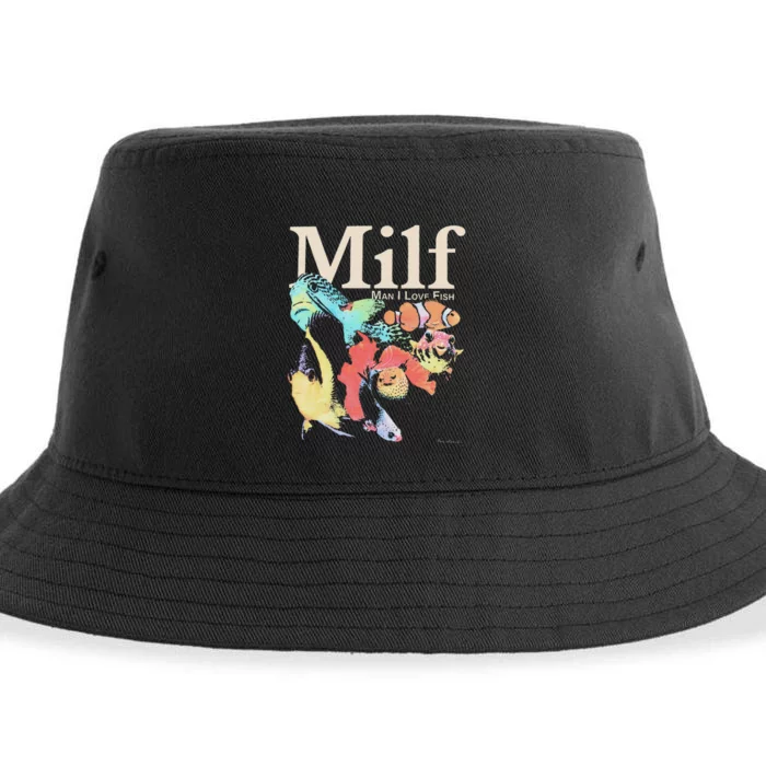 Milf Man I Love Fish Sustainable Bucket Hat