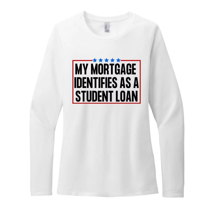 My Mortgage Identifies As A Student Loan Funny Womens CVC Long Sleeve Shirt