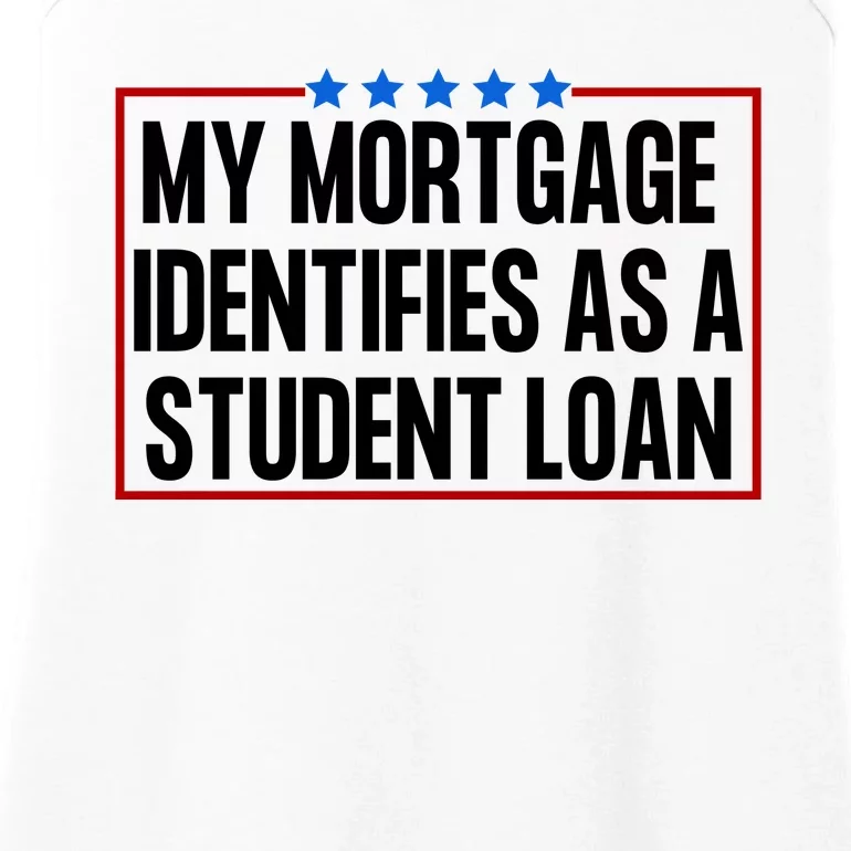 My Mortgage Identifies As A Student Loan Funny Ladies Essential Tank