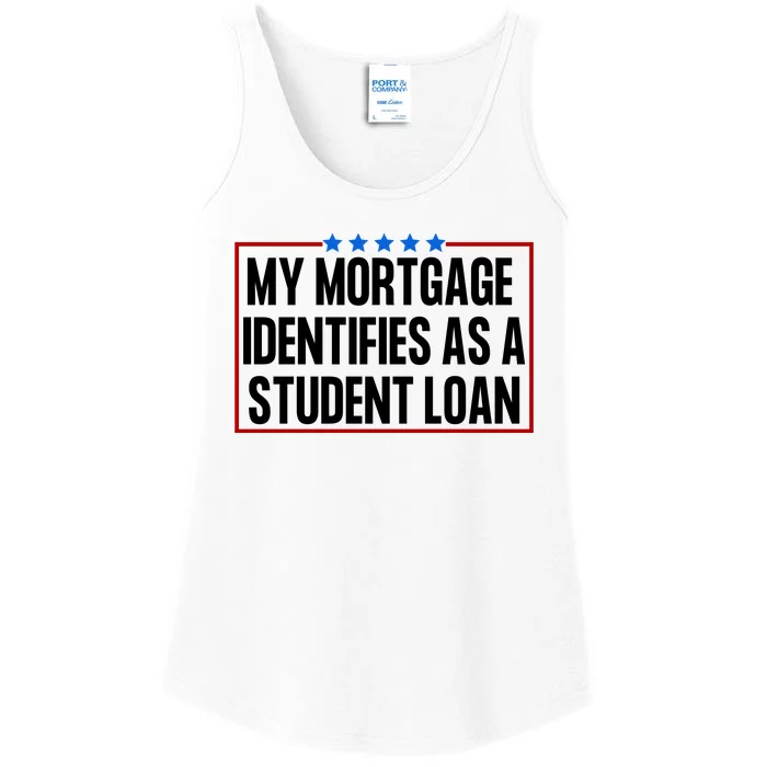 My Mortgage Identifies As A Student Loan Funny Ladies Essential Tank