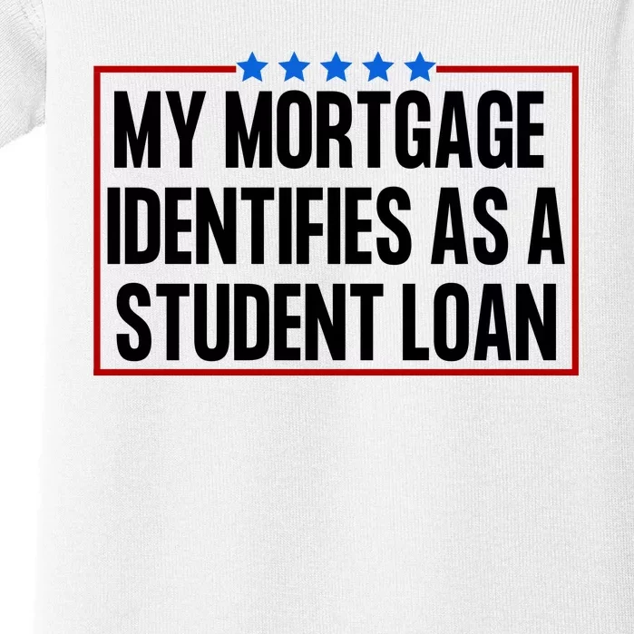 My Mortgage Identifies As A Student Loan Funny Baby Bodysuit