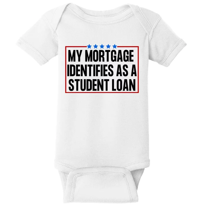 My Mortgage Identifies As A Student Loan Funny Baby Bodysuit