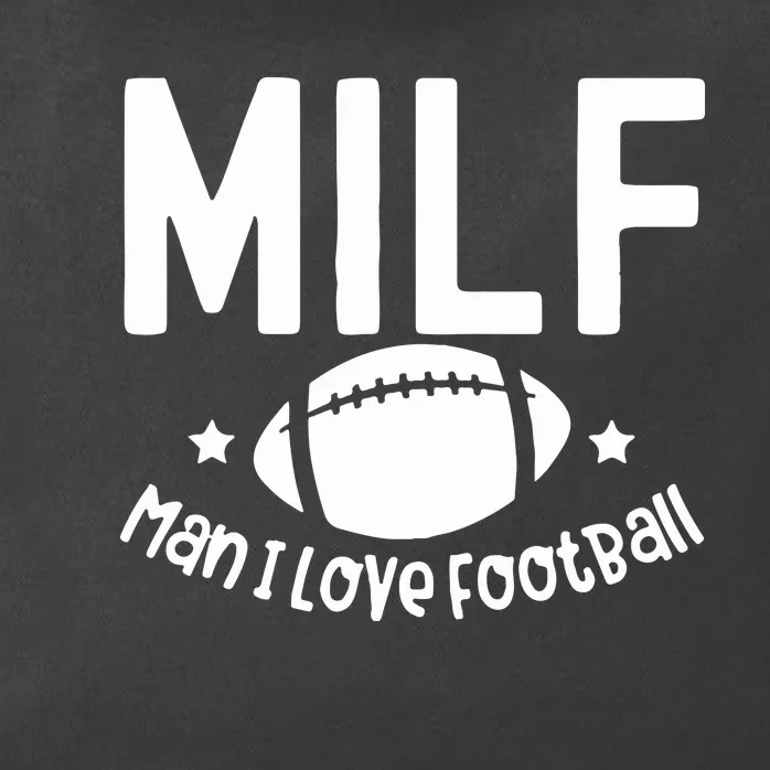 Milf Man I Love Football Zip Tote Bag