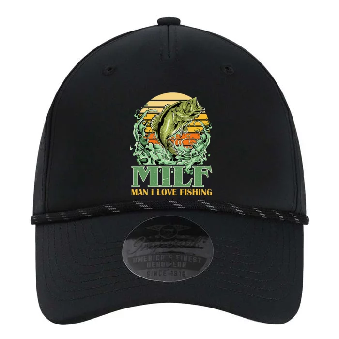 MILF Man I Love Fishing Funny Sayings Gift For Fisher Performance The Dyno Cap