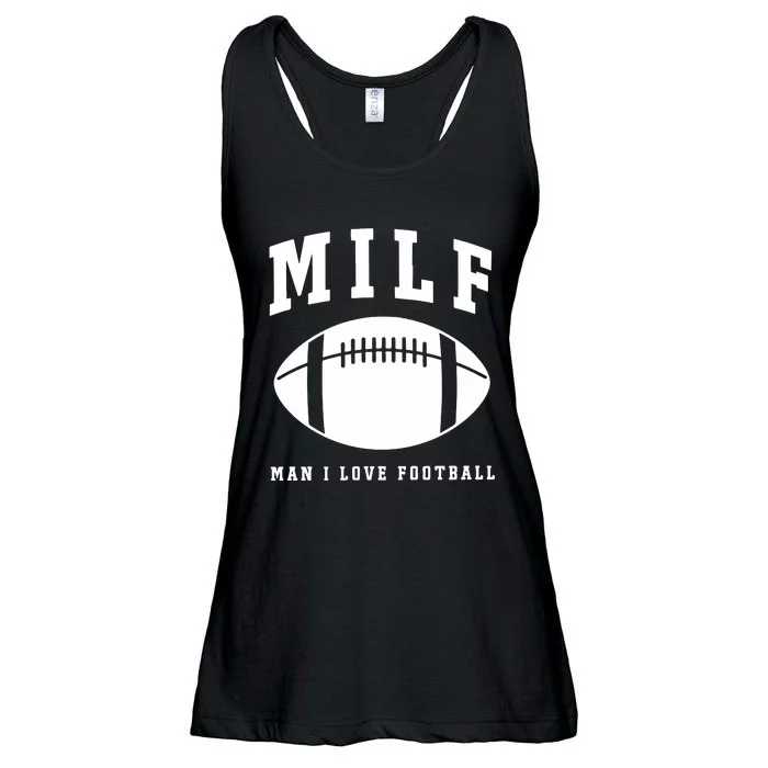 Milf Man I Love Football Game Day Ladies Essential Flowy Tank