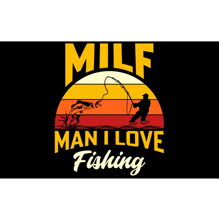 MILF Man I Love Fishing Camping Fish Funny Bumper Sticker