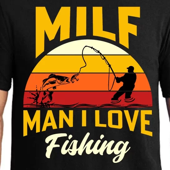 MILF Man I Love Fishing Camping Fish Funny Pajama Set