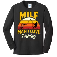 MILF Man I Love Fishing Retro Vintage Sunset Funny Fishing Gift