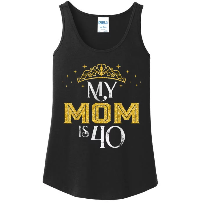 My Mom Is 40 Years Old 1982 40th Birthday Gift For Mom Ladies Essential Tank