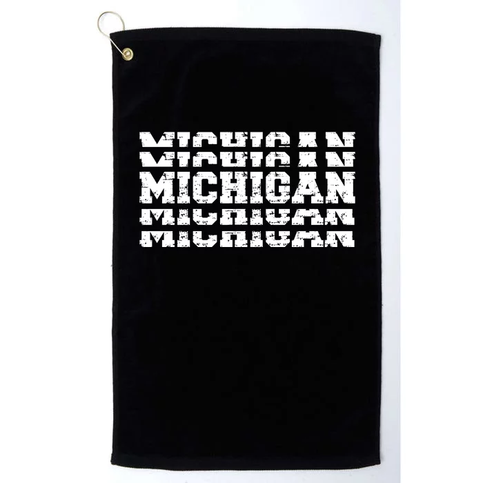 Michigan Platinum Collection Golf Towel