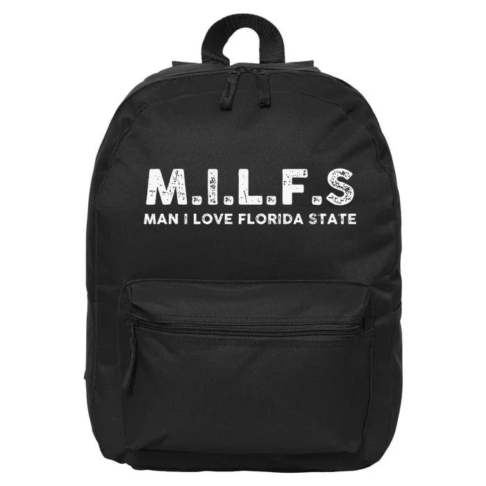 MILFS Man I Love Florida States Vintage 16 in Basic Backpack