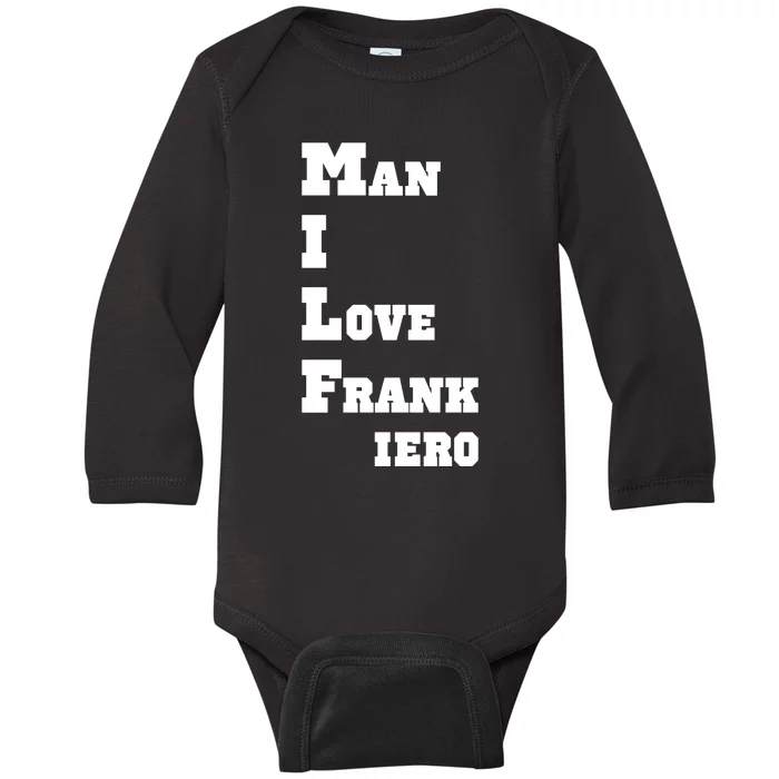 Milf Man I Love Frank Iero Baby Long Sleeve Bodysuit