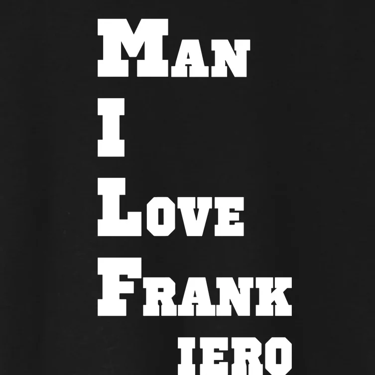 Milf Man I Love Frank Iero Women's Crop Top Tee