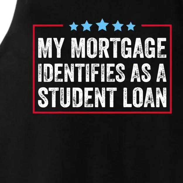 My Mortgage Identifies As A Student Loan Cancel Student Debt Ladies Tri-Blend Wicking Tank