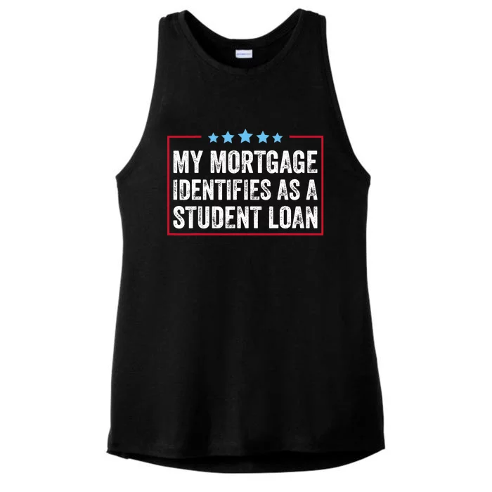 My Mortgage Identifies As A Student Loan Cancel Student Debt Ladies Tri-Blend Wicking Tank